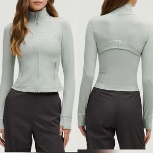 Lululemon Cropped Define Jacket Jade Grey Size 2 Nulu